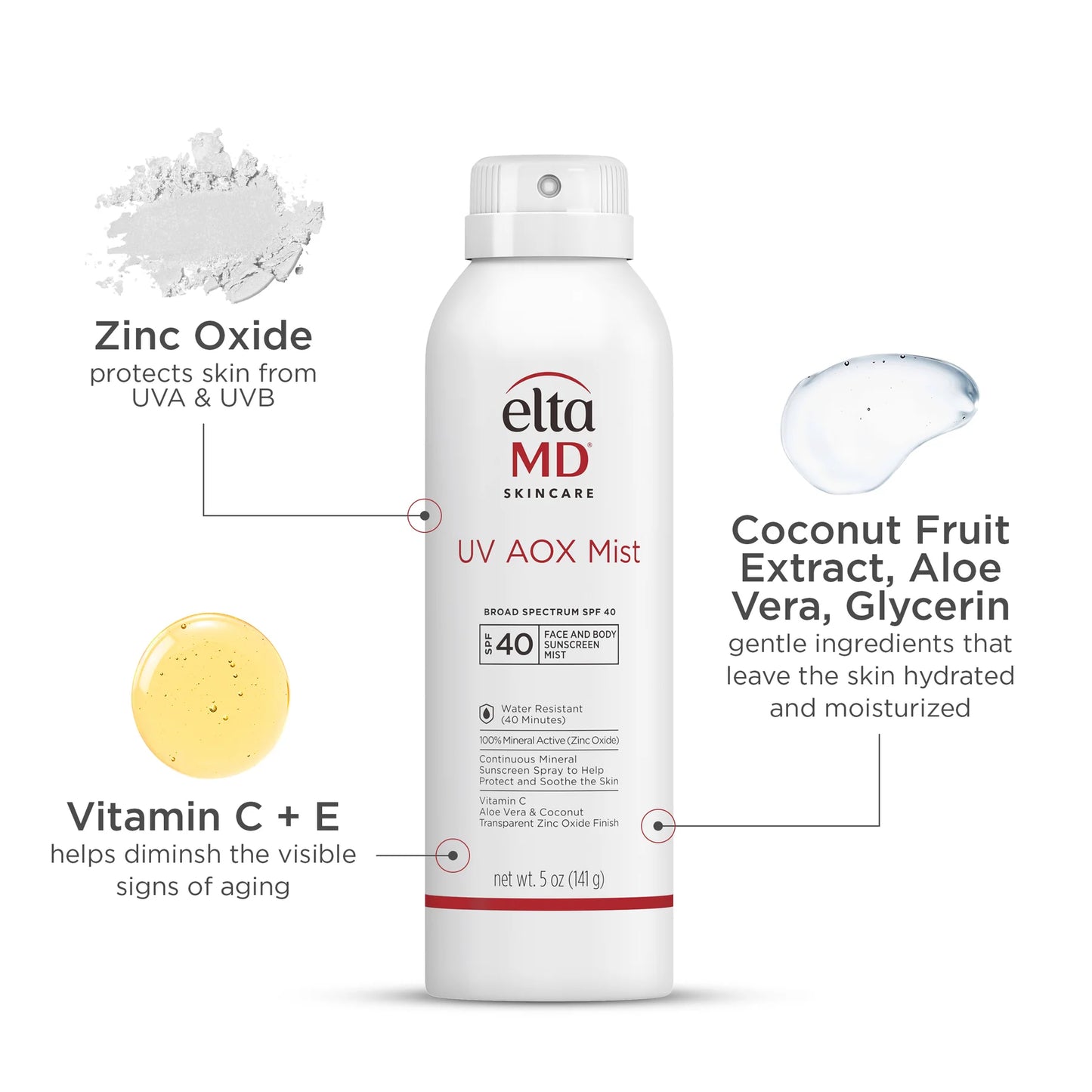 EltaMD UV AOX Mist Broad-Spectrum SPF 40