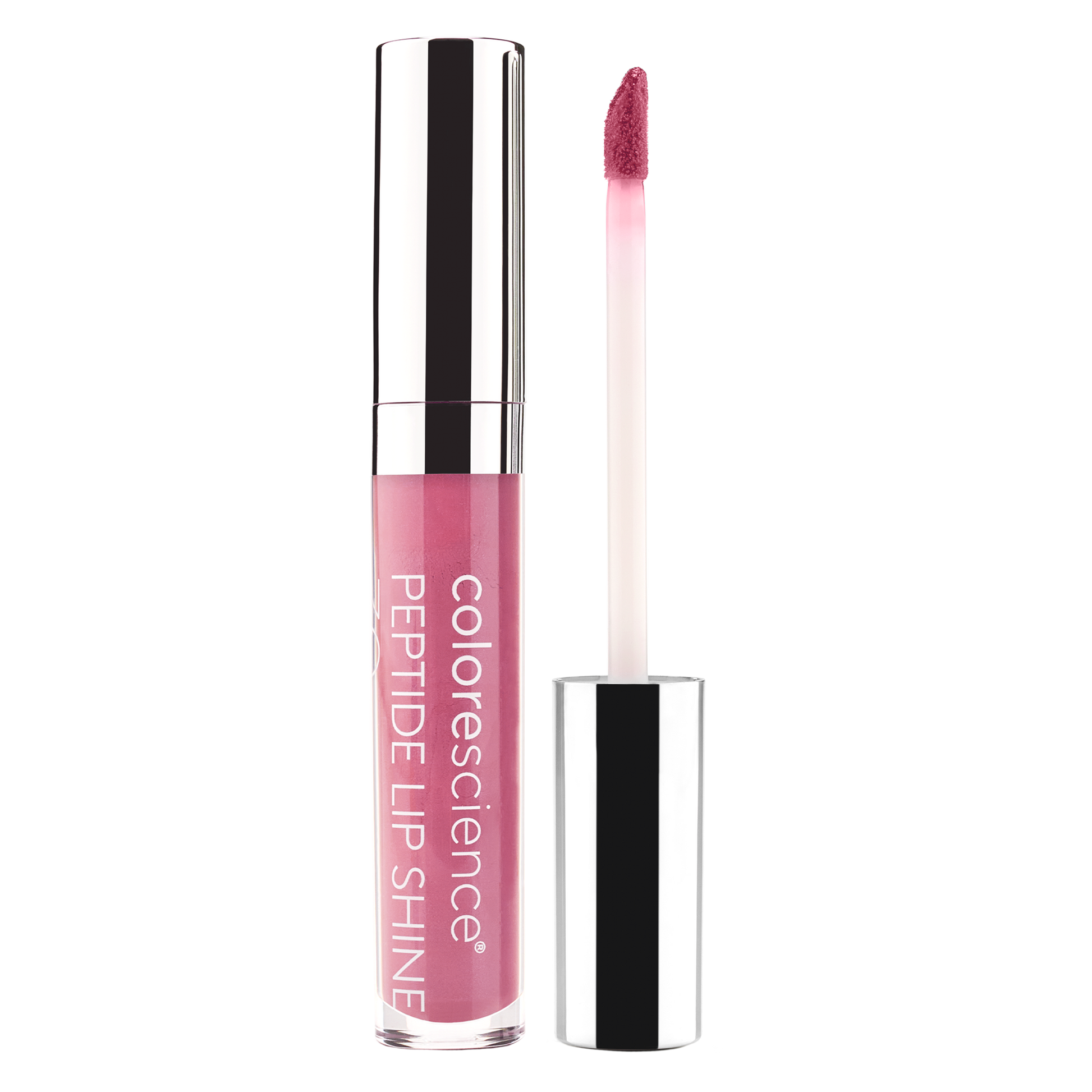 Peptide Lip Shine SPF 30 pink bottle || pink