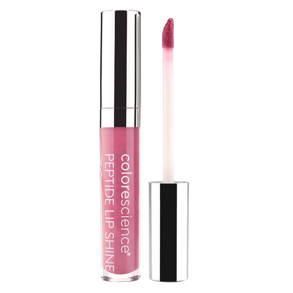 Peptide Lip Shine SPF 30 pink bottle || pink