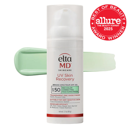 EltaMD UV Skin Recovery Red Color Correcting Green Tint Broad Spectrum SPF 50